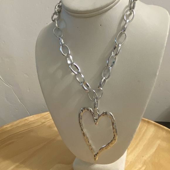 Silver Heart Pendant Necklace - Picture 5 of 16